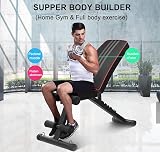 YOLEO Adjustable Weight Bench Foldable Incline Decline Home Gym view 2