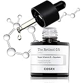 COSRX Retinol 0.5 Oil, Anti-aging Serum with 0.5% Retinoid Treatment for Face, Reduce Wrinkles, Fine Lines, Gentle Skincare for Day & Night, Not Tested on Animals, Korean Skin Care