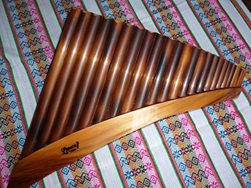 Professional Lupaca Right Handed Pan Flaute 24 Pipes Tunable Burnt Bamboo - Item in USA