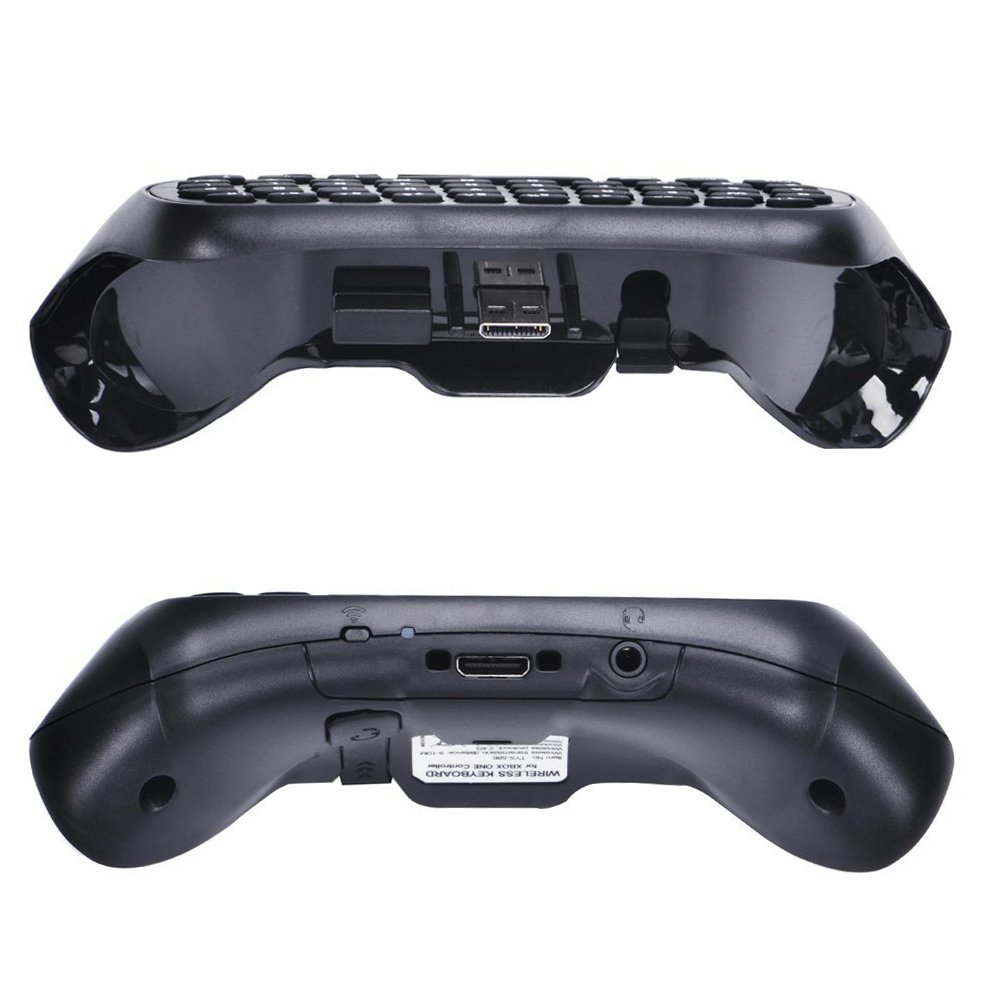 AGPtek New Mini 2.4G Wireless Chatpad Game Controller Keyboard for Xbox One Controller Black