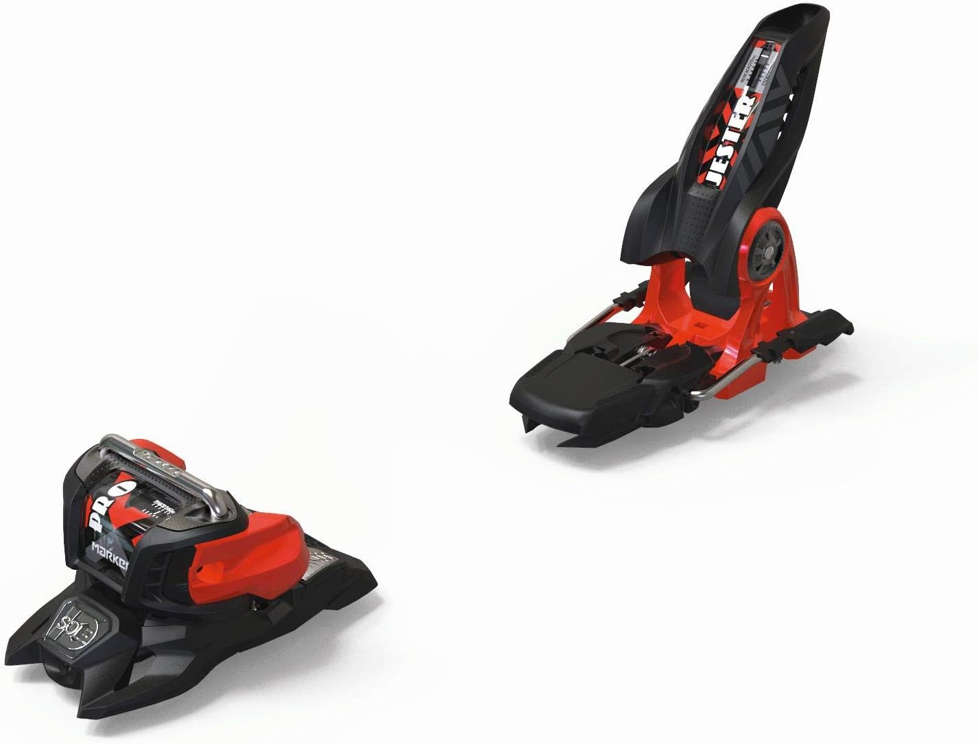 Marker Jester 18 Pro ID Ski Bindings 2019 - Black/Flo-Red 90mm