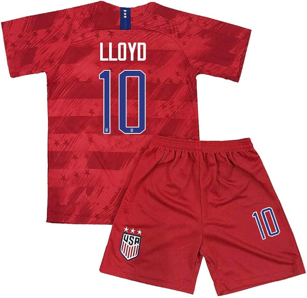 Womens Lloyd Jersey 10 USA National Team Soccer 2019/2020 Away Carli
