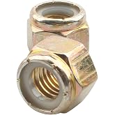 5/8-11 Grade 8 Coarse Lock Nuts | 10 Pack Lock Nuts for Home Improvement, DIY, Construction, Yellow Zinc