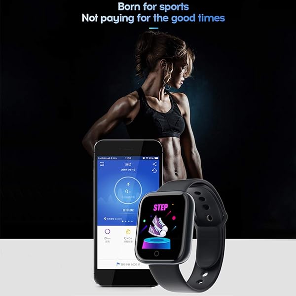 jiheousty Y68 Smart Watch Mujeres Hombres Sport Bluetooth Smart Band Monitor de frecuencia cardaca
