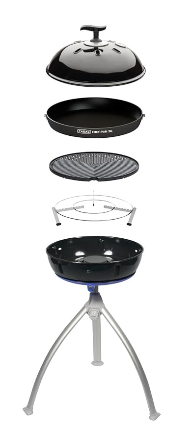 Amazon Com Cadac Grillo Chef 2 Bbq Chef Pan Combo Black