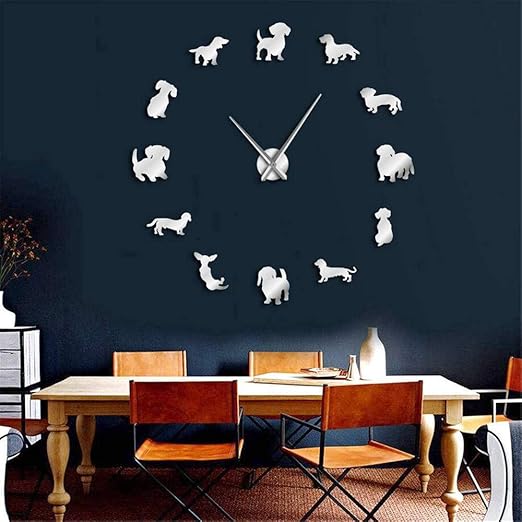 Guyuell Diy Acrilico Reloj De Cuarzo Etiqueta De La Pared Del Arte