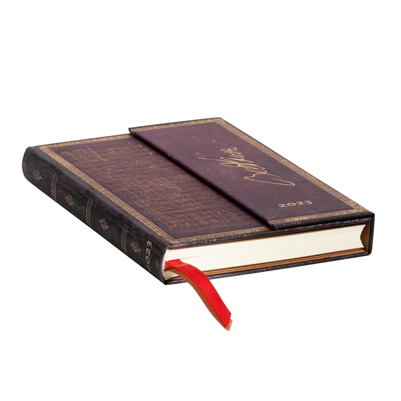 Paperblanks 12 Month Planners 2023 Beethoven, Violin Sonata No. 10 | Horizontal | Mini (100 × 140 mm)