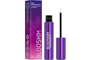 BLOOSKIM Eyebrow Growth Serum: 5mL Natural Ingredients Eyebrow Serum to Grow Brows - Eye Brow Serum for Thicker Brows - Advanced Eyebrow and Eyelash Enhancing Serum - 0.17 Fl Oz
