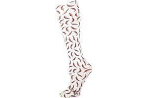 POWSOCX Red Hot Chili Peppers Base Layer Socks, Keep Dry Skiing & Snowboarding, Large