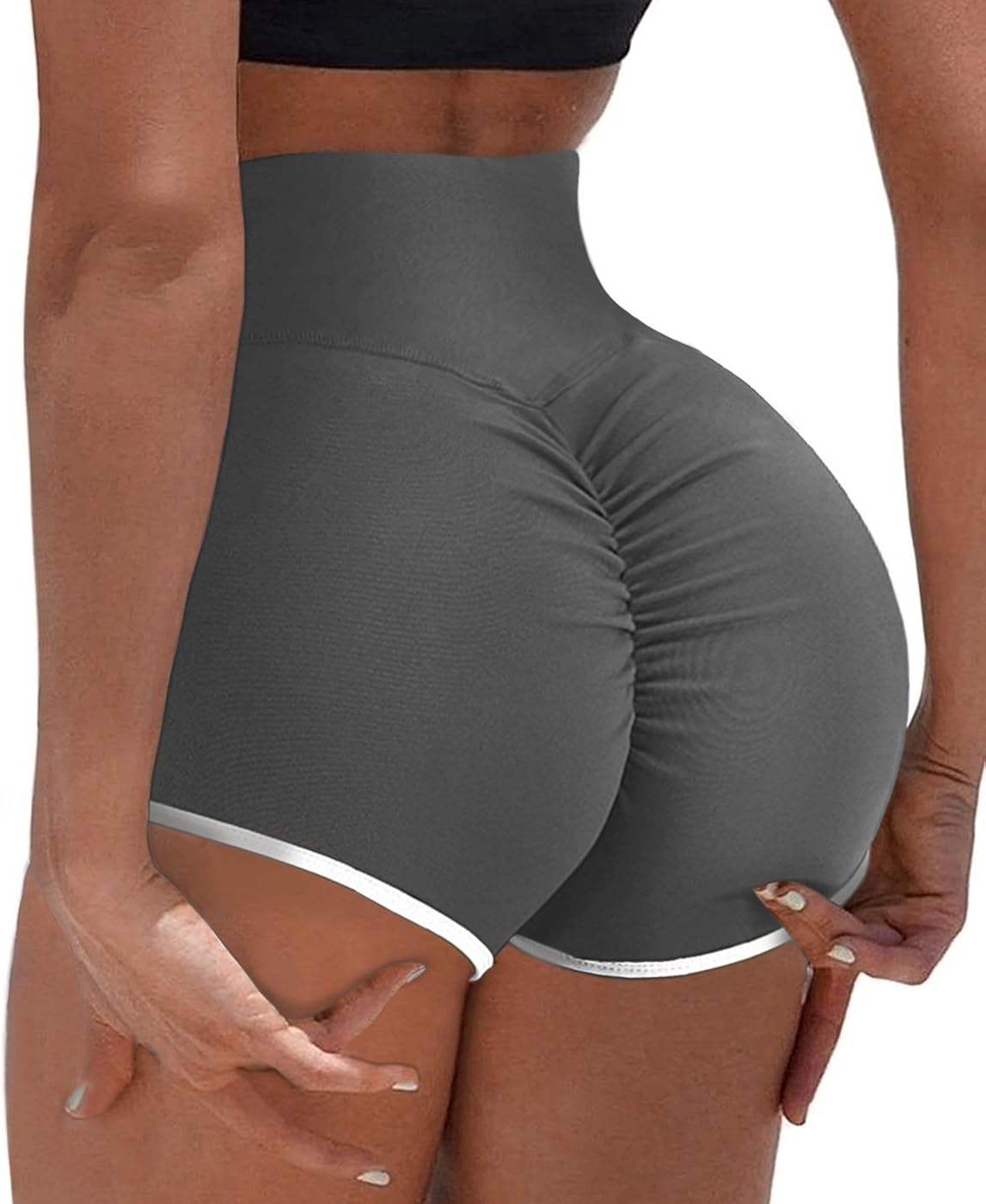 Yoga Shorts for Women Ruched Booty Gym Workout High Waist Shorts Butt