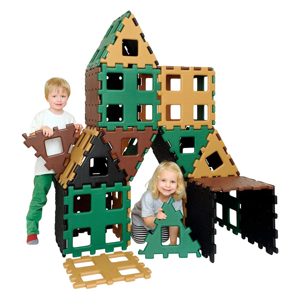 Polydron 70-71210 Natural colors Set 3 XL