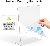 Flow fire A4 Acrylic Sign Holder 5 Pack L-Shape Perspex Menu Display Stand view 2