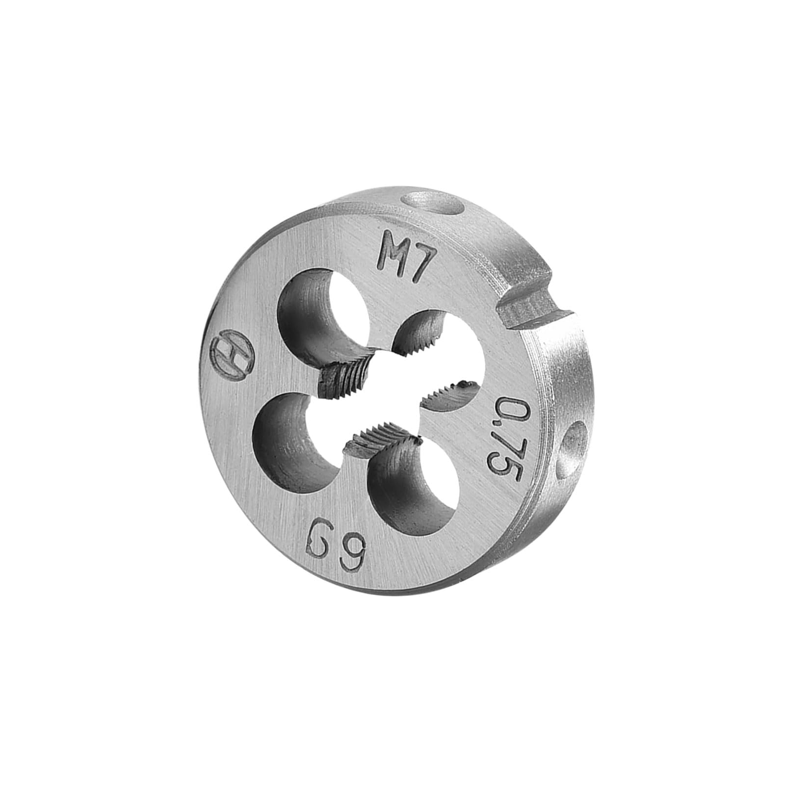 CoCud Metric Adjustable Round Die, M7 X 0.75, Alloy Steel Thread Right Hand Threading Die - (Applications: for Processing External Threads for Metal Plastic)