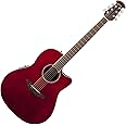 Ovation 6 String Acoustic-Electric Guitar, Right Handed, Ruby Red (CS24-RR)