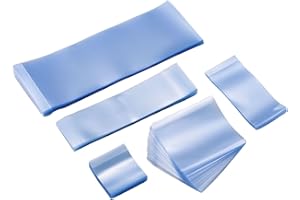 WEIWEI PACKAGING Weiwei - 500 PCS 105 x 28 mm Clear Perforated Shrink Bands Shrink Wrap Bands for Bottles and Jars, Seals Shrinkable Plastic Sealer, Heat Shrink Bands Cap Seal for Bottles Jars