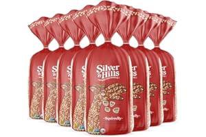 SILVER HILLS BAKERY Silver Hills Squirrelly Bread, Low Fat Bread, Made with Organic Sprouted Grains, Non-GMO (8 pack, 21 oz. each)
