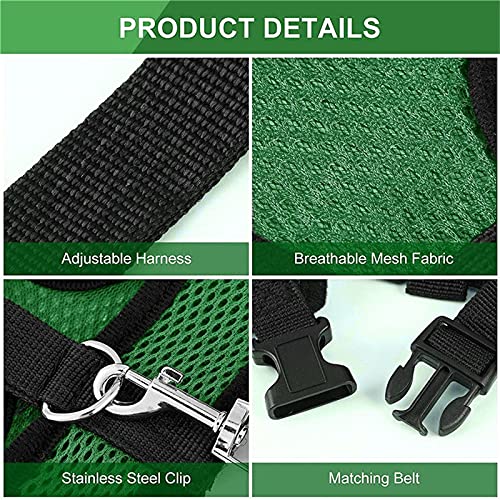 Hühner Warnwesten Mit Leine Hühnersattel mit Passendem Gürtel Warnweste für Hühner Doppelpack Huhn Weste Ente Schutz… – Bild 6