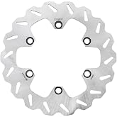Tusk Typhoon Rear Brake Rotor Compatible with Kawasaki KLR650 2008-2018 | Gen 2; Stainless Steel; Replaces OEM 41080-0100-11H