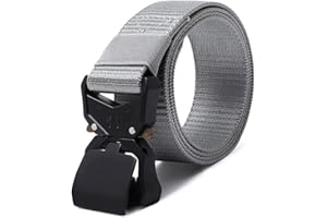 Nelbons belt Tactical Belt, Military Hiking Rigger 1.5" Nylon Web Work Belt with Heavy Duty Quick Release Buckle