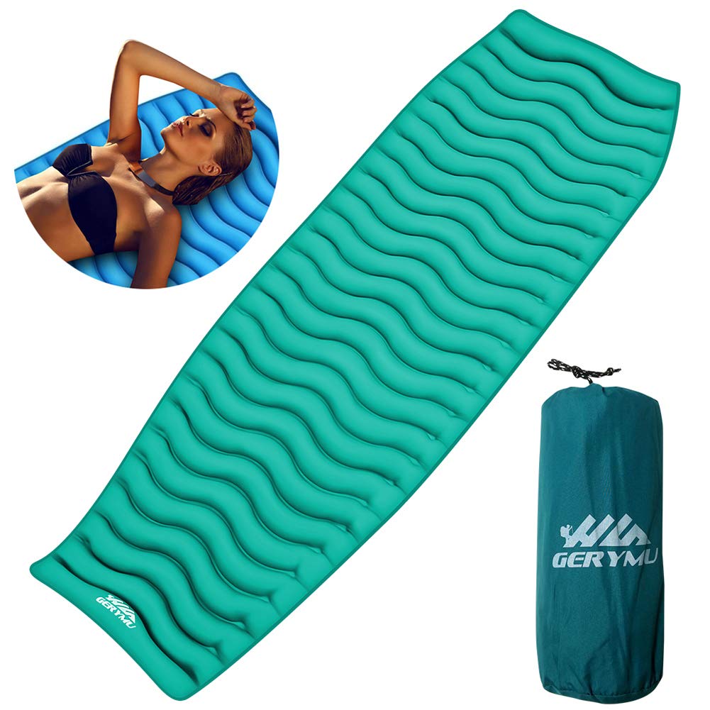 Inflating Sleeping Pad for Backpacking, Camping Insulated Sleeping Mat ...