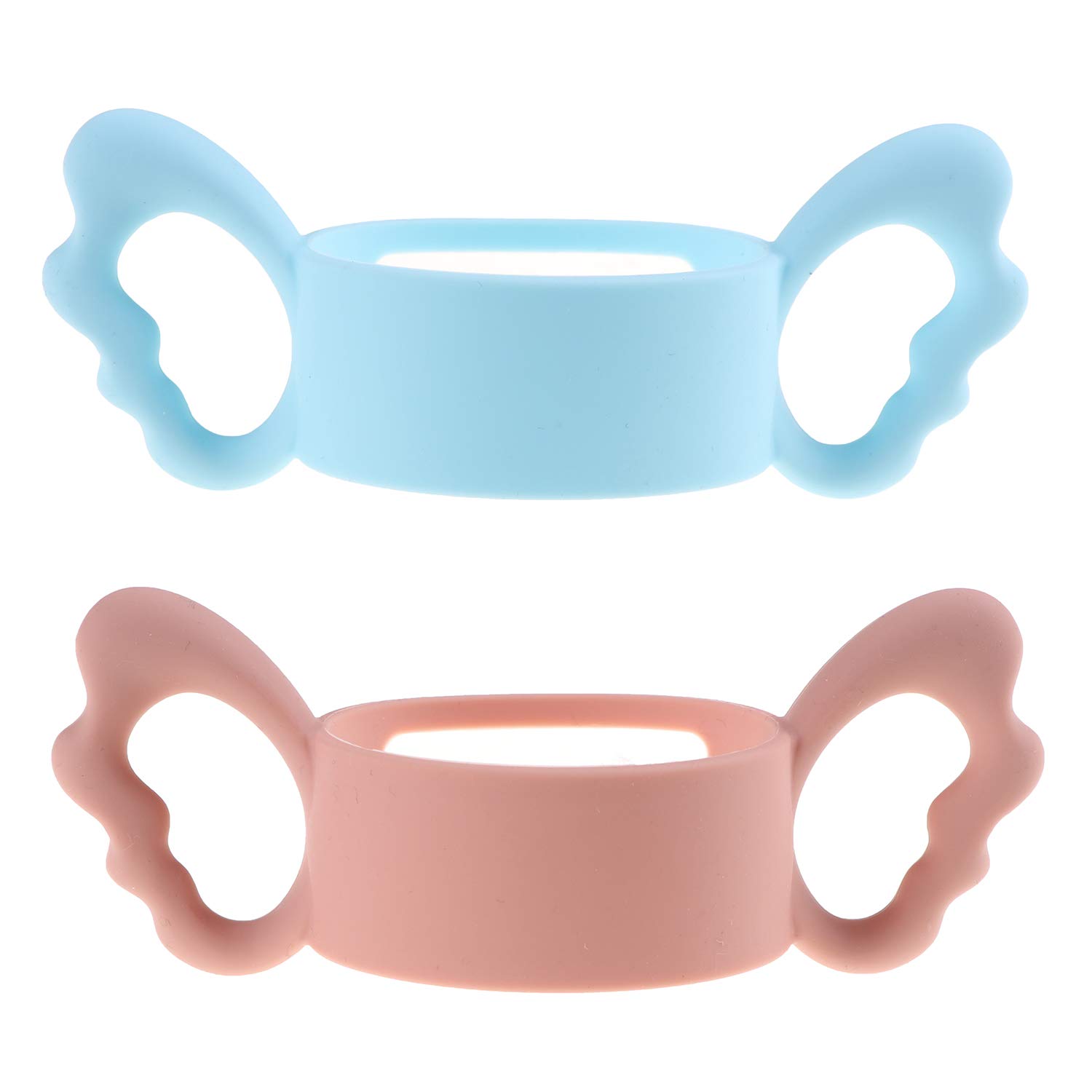 CCCYMM Silicone Wide-Neck Baby Bottle Handle, Outer Diameter Over 6cm for Bottle (Pack of 2)