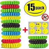 STURME All Natural Mosquito Repellent Bracelets Best Bug Insect Wrist Band Travel Personal Protection Non Toxic No Deet Safe Pest Control For Kids Adults Outdoor Camping Traveling Waterproof