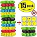 STURME All Natural Mosquito Repellent Bracelets Best Bug Insect Wrist Band Travel Personal Protection Non Toxic No Deet Safe Pest Control For Kids Adults Outdoor Camping Traveling Waterproof