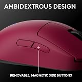 Logitech G PRO 2 Lightspeed Wireless Mouse Pink 44K DPI USB-C Charging view 2