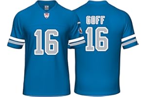 IKIIO Custom Mens/Youth Football Stitched T-Shirt for Sports Fan Blue No Brand/Logos