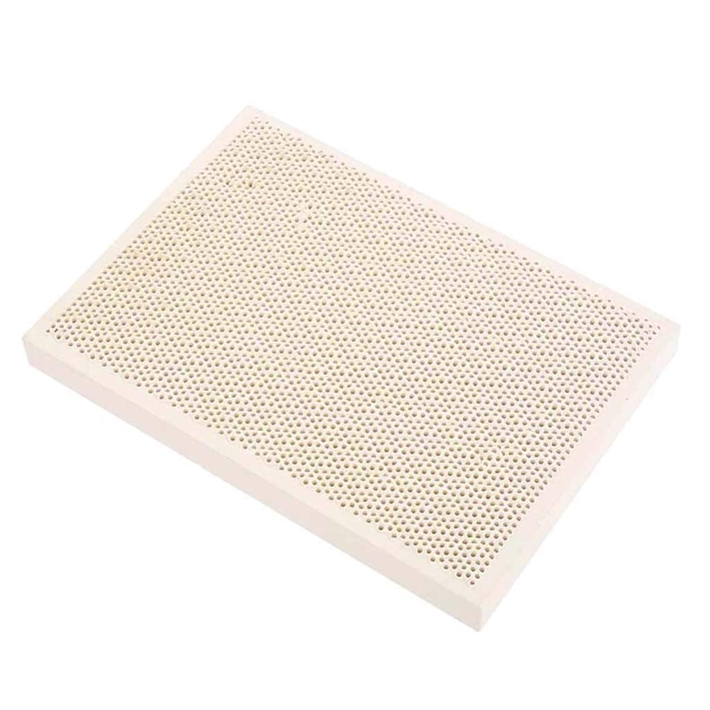 zalati Soldering Board Jewelry Soldering Tools Honeycomb Ceramic Block Lightweight and Reflects Heat, 1580～1770℃ - 20.5 x 14.5 x 1.5cm