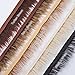 Neotrims Fake Faux Luxury Quality Two Tone Fur Trimming on Satin Ribbon Trim, for Costume, Crafts, Hoods & Coats Edging. 5 Earthy Natural Colours, Silky Fur Hairs, 7-8 cms Long. - Cream - 1 Meter