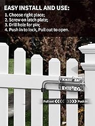 Quality Life Spring Loaded Gate Latch Pin Barrel