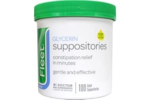 Fleet - Glycerin Suppositories, Laxative, Adult Jar, 100 Each