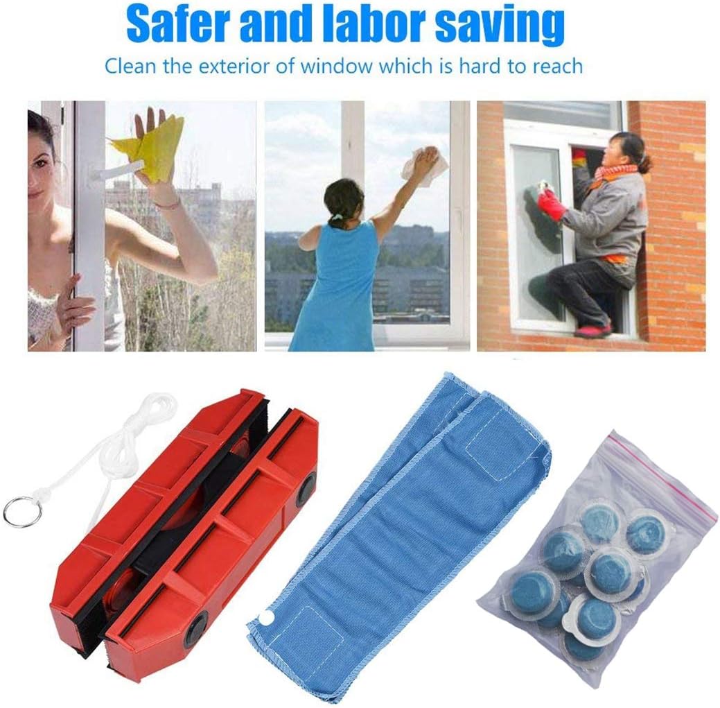 Fansport Window Cleaner Set Magnetic Multipurpose Glass Wiper Window Wiper