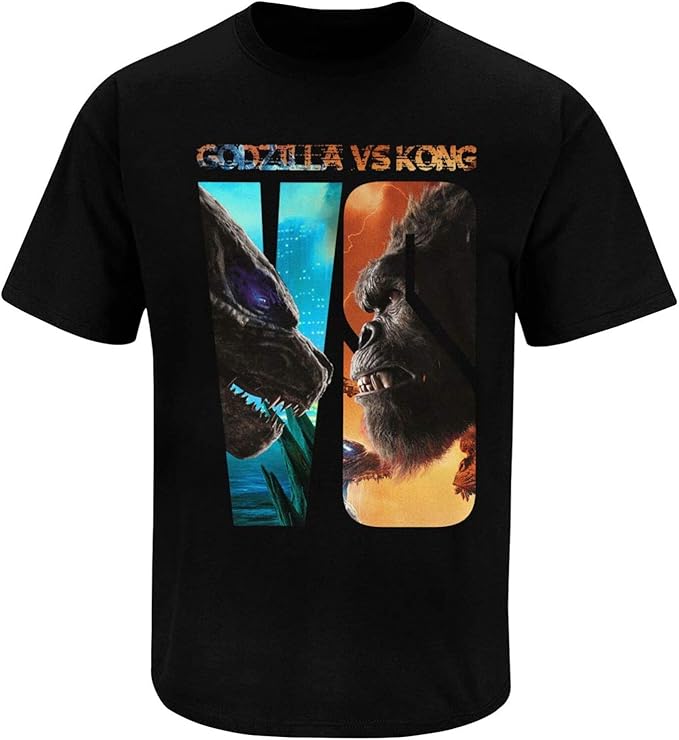 Godzilla VS Kong Shirt Team Kong Shirt Godzilla Tshirts for Men 2XL