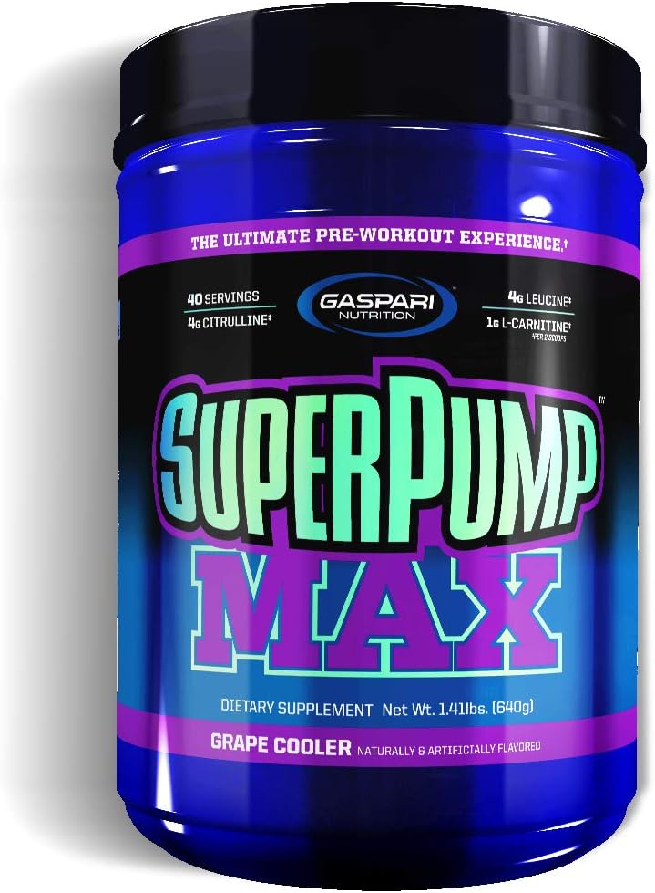 Gaspari Nutrition Super Pump Max PreWorkout 1.41lbs 40