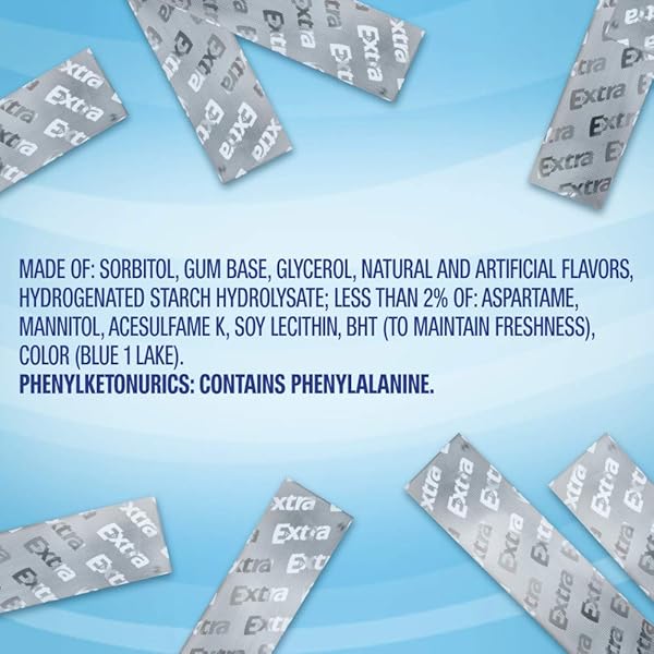 EXTRA PEPPERMINT GUM, 15-STICK SLIM PACKS (PACK OF 20)