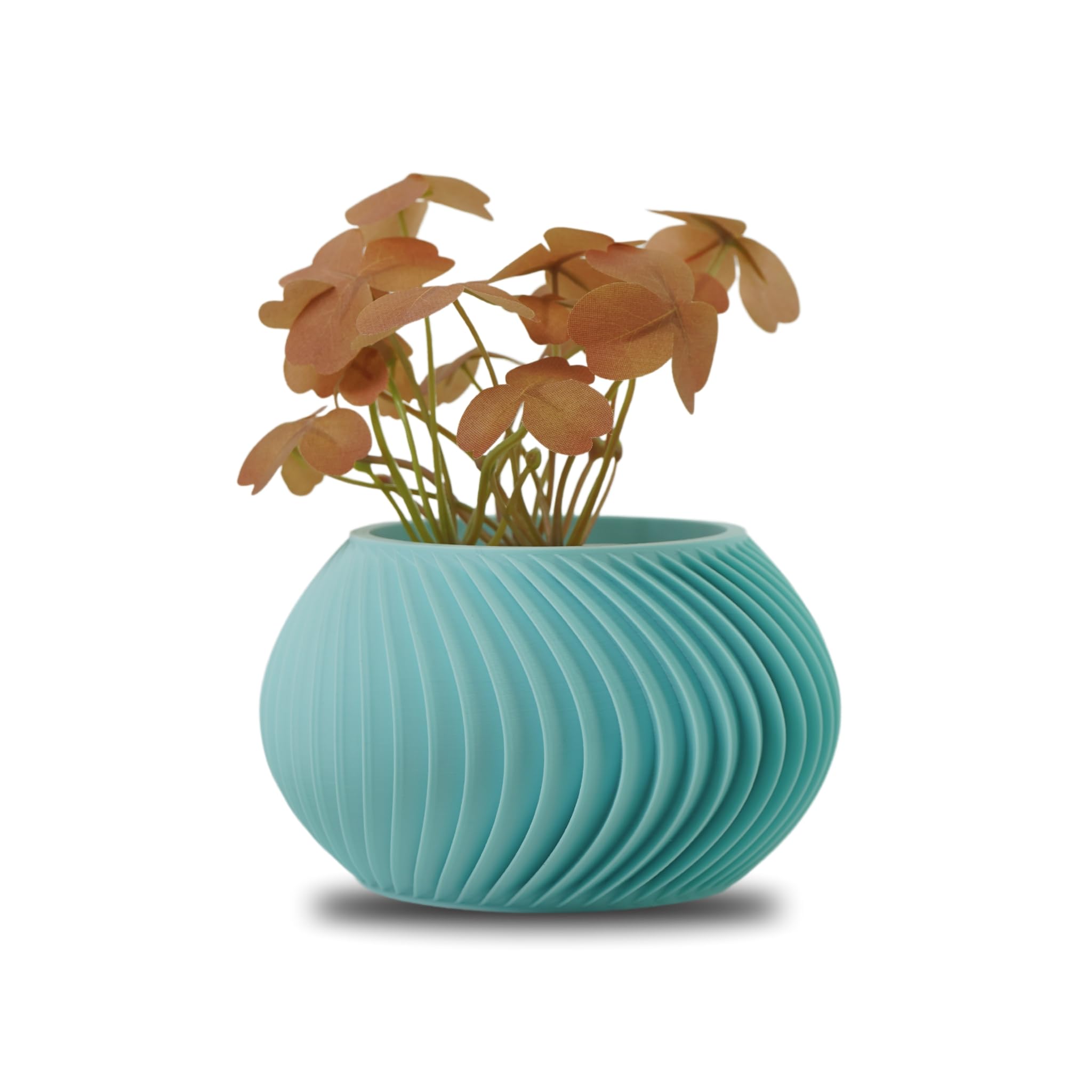 Koala Studio Céleste - Indoor Decorative Pot for Synthetic Plants, Succulents & Cacti - Original Small Mini Plant Pot for Home and Living Room (Pastel Blue) — image 1