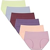 INNERSY Teen Girls Underwear Cotton Stretch Briefs Comfy Mid Rise Panties 6 Pack