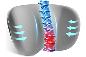 Snailax Memory Foam Lumbar Support Pillow, Back Support Pillow for Lower Back Pain Relief, Ergonomic Lumbar Pillow for Office Chair Couch Bed Car