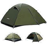 Backpacking Tent for Camping 2/3/4 Person Hiking Ultralight Tent for Waterproof Windproof Outdoor Tents Easy Setup Two Doors Double Layer Lightweight Instant Tents