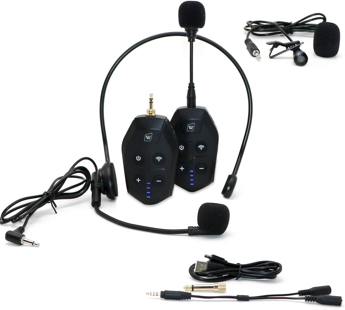 Wireless lapel Microphone Lavalier System, Professional Mic set