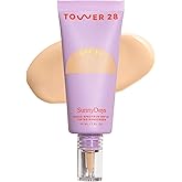 Tower 28 SunnyDays SPF 30 Tinted Moisturizer - 2-in-1 Buildable Coverage Foundation + Mineral Sunscreen for Face - Zinc Oxide, Aloe & Prickly Pear for Sensitive Skin - 15/Light Warm (1 oz)