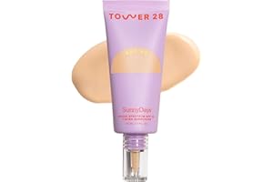Tower 28 Beauty SunnyDays SPF 30 Tinted Mineral Sunscreen - For Sensitive Skin - 2-in-1 Facial Broad Spectrum UVA/UVB Protection + Foundation - Shade 15 MELROSE - Light with Warm Undertones, 1 Fl Oz