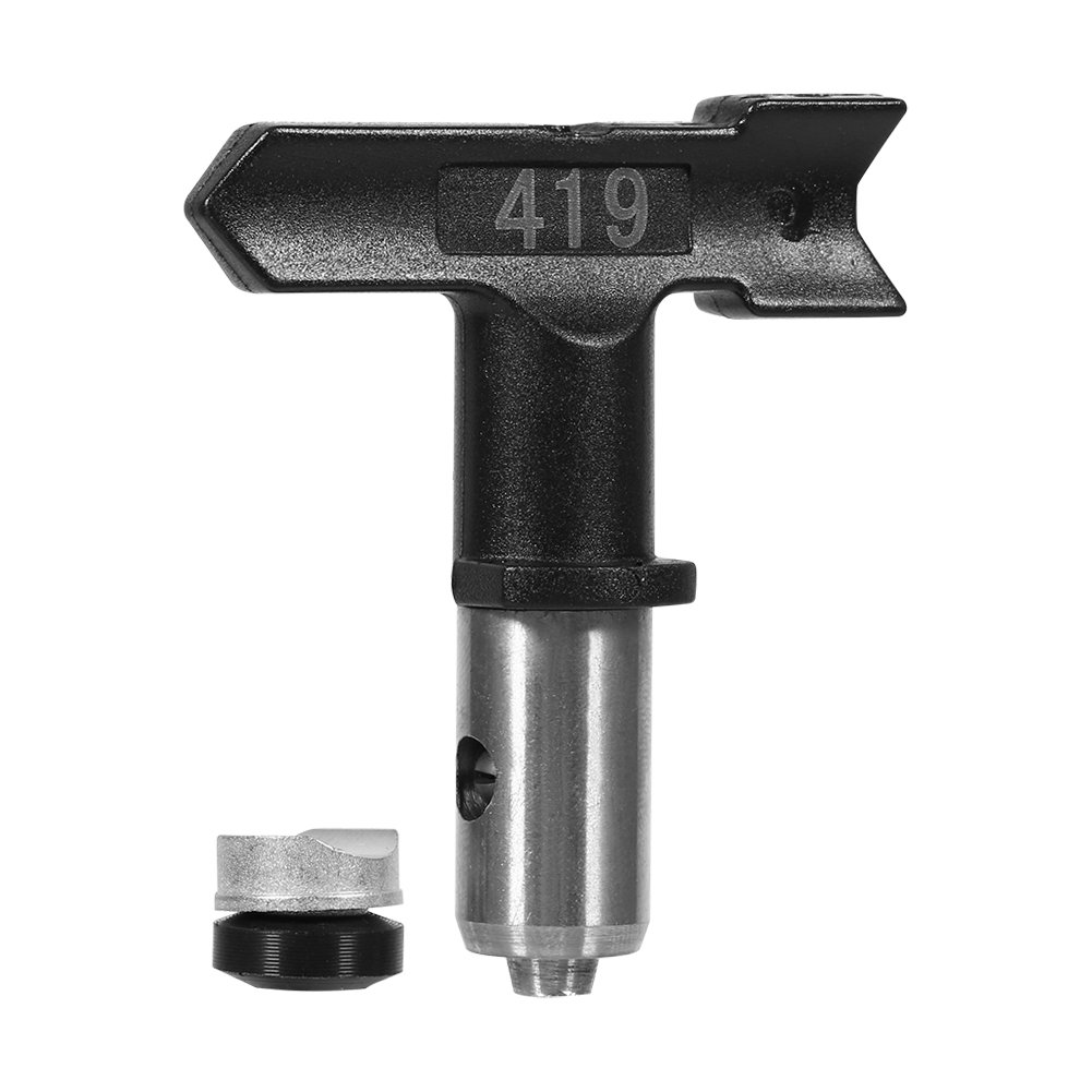 Zerodis Black Airless Spray Gun Tips Reversible Tungsten Steel Paint Sprayer Nozzle Accessoies(419)