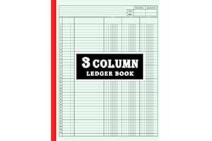 3 Column Ledger Book: Accounting Ledger Book for Business | Ledger Book for Bookkeeping 3 column | Account Ledger Book for personal use | 8.5" x 11", 120 Pages