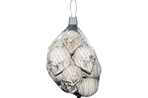 SUNSTAR The Gothic Collection Bag of 12 Mini Skull Heads for Haunted House Decorating