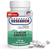 Nutrient Carriers Advance Research Lithium Orotate 120 Mg 200 Tablets