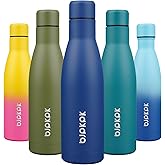 BJPKPK 17oz Insulated Water Bottles Stainless Steel Sports Water Bottles Keep Cold and Hot for Travel Dishwasher Safe,Blue