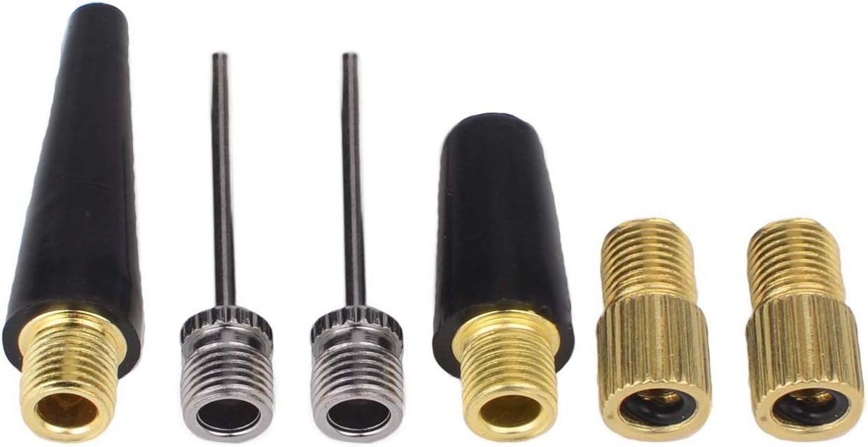 Kenkio Valve Adaptor Pump Ball Inflation Needle Nozzle Adaptor Kit : Sports & Outdoors